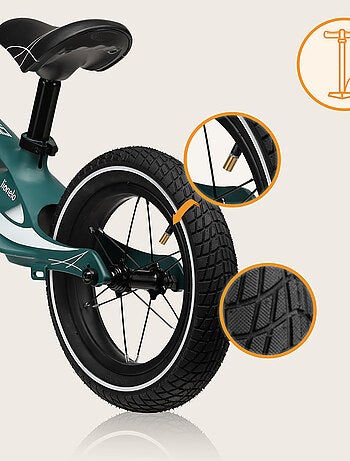 Draisienne LIONELO Bart Air- Vélo enfant - Jusqu'à 30 kg - Légère - Réglage du guidon et de la selle