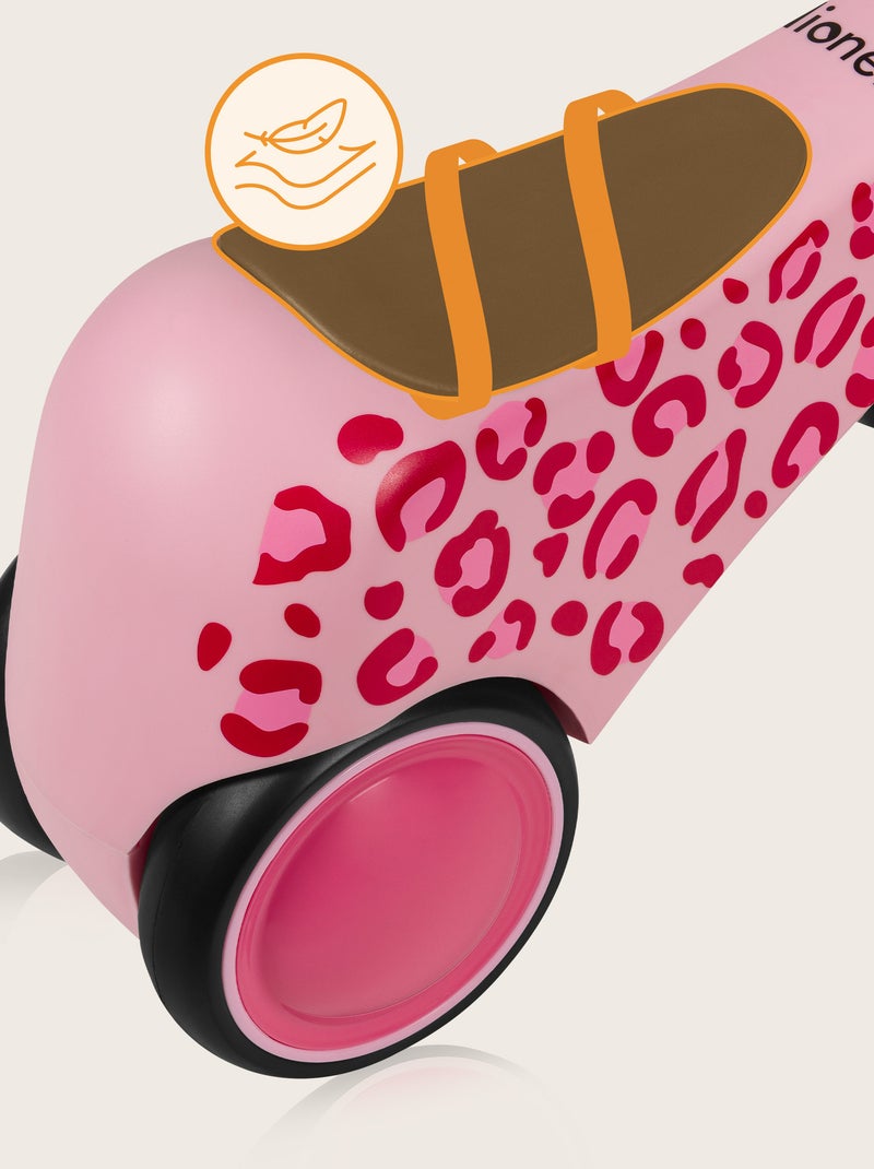 Draisienne LIONELO Sammy - Vélo enfant - 4 Roues - Ergonomique-Poignées souples et antidérapantes Rose - Kiabi