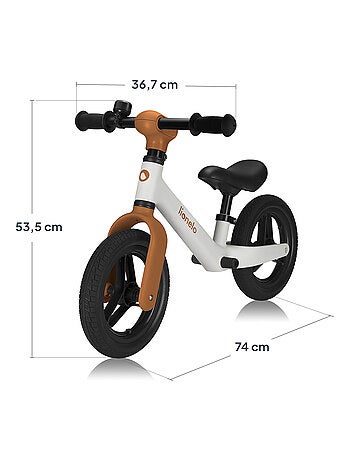 Draisienne LIONELO Toni - Vélo bébé - Léger - À partir de 18 mois - Guidon et selle réglage