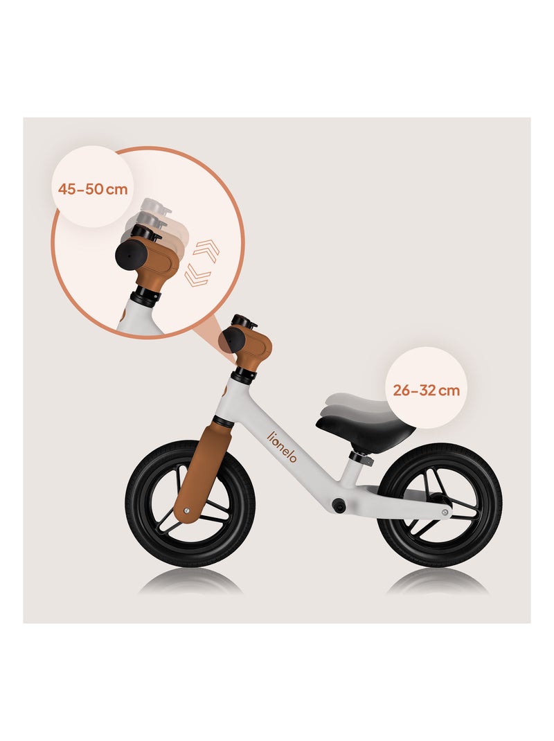 Draisienne LIONELO Toni - Vélo bébé - Léger - À partir de 18 mois - Guidon et selle réglage Beige - Kiabi