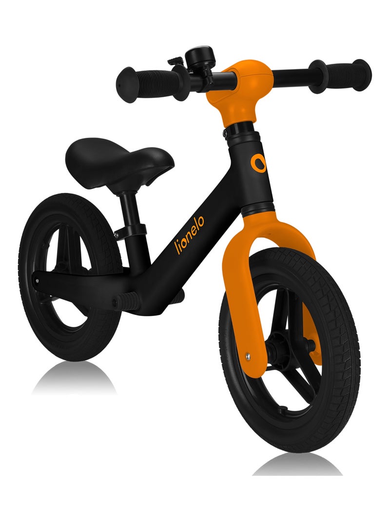 Draisienne LIONELO Toni - Vélo bébé - Léger - À partir de 18 mois - Guidon et selle réglage Noir Orange - Kiabi
