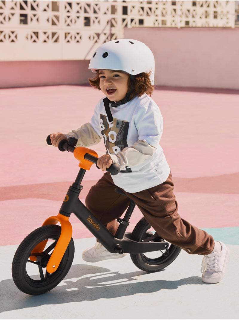 Draisienne LIONELO Toni - Vélo bébé - Léger - À partir de 18 mois - Guidon et selle réglage Noir Orange - Kiabi