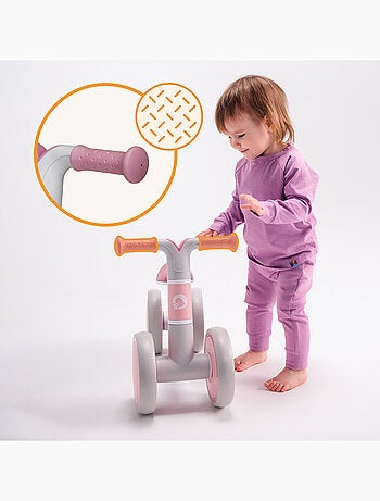 Draisienne LIONELO Villy - Vélo enfant - 4 Roues - Amorti à l'Avant - Siège Ergonomique