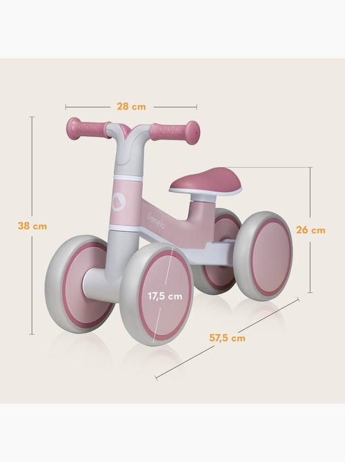 Draisienne LIONELO Villy - Vélo enfant - 4 Roues - Amorti à l'Avant - Siège Ergonomique - Kiabi Draisienne LIONELO Villy - Vélo enfant - 4 Roues - Amorti à l'Avant - Siège Ergonomique - Kiabi