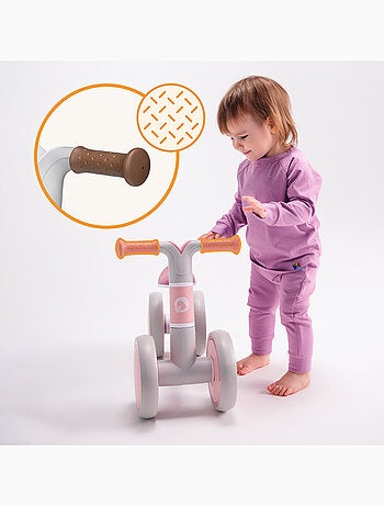 Draisienne LIONELO Villy - Vélo enfant - 4 Roues - Amorti à l'Avant - Siège Ergonomique