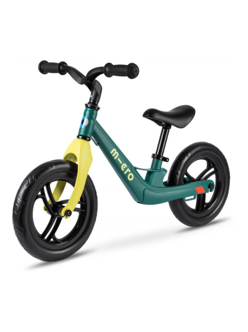 Draisienne 'Micro' Balance Bike Lite Vert Paon - Cadre magnesium et Roues EVA Jaune - Kiabi