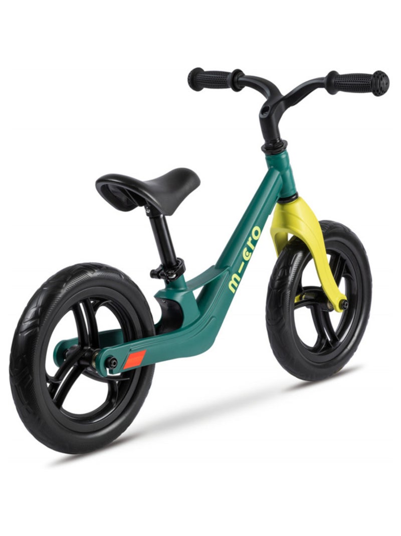 Draisienne 'Micro' Balance Bike Lite Vert Paon - Cadre magnesium et Roues EVA Jaune - Kiabi