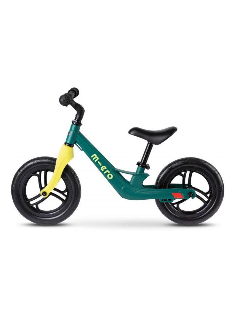 Draisienne 'Micro' Balance Bike Lite Vert Paon - Cadre magnesium et Roues EVA Jaune - Kiabi