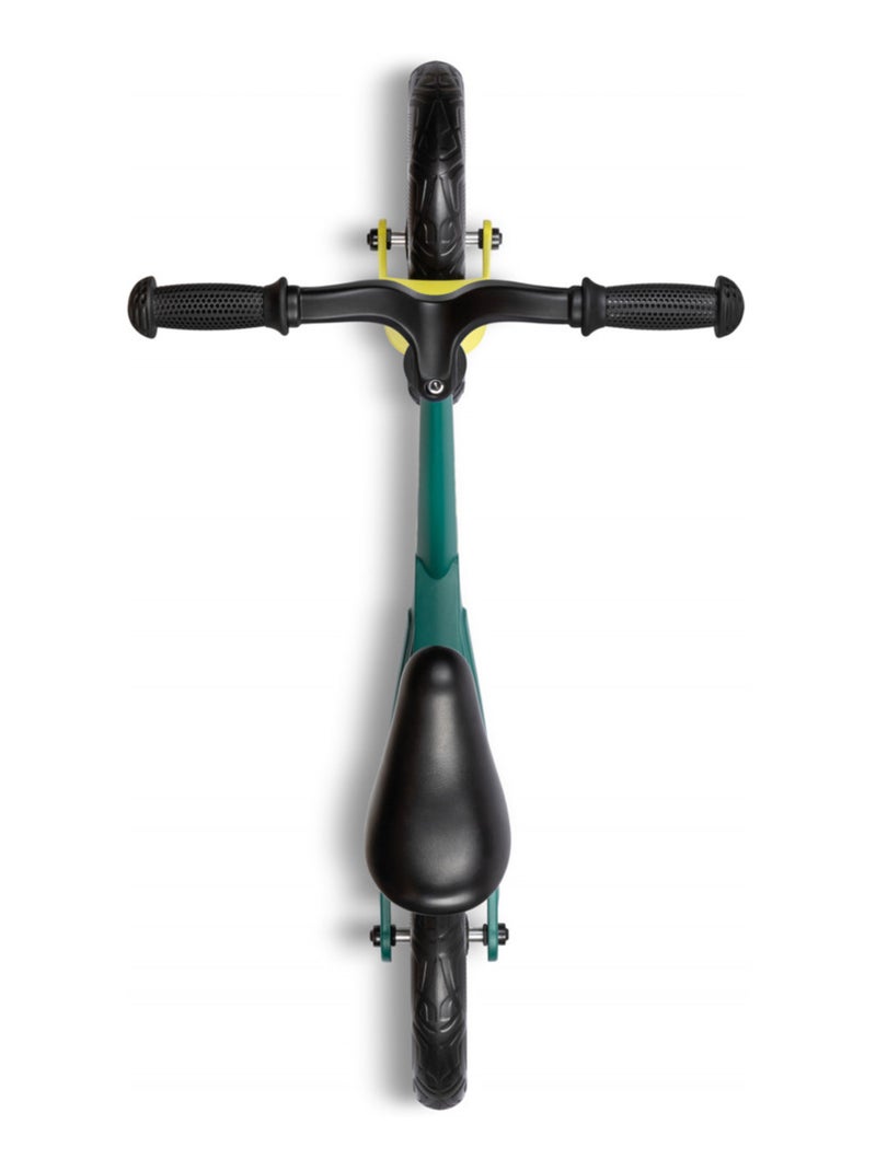 Draisienne 'Micro' Balance Bike Lite Vert Paon - Cadre magnesium et Roues EVA Jaune - Kiabi