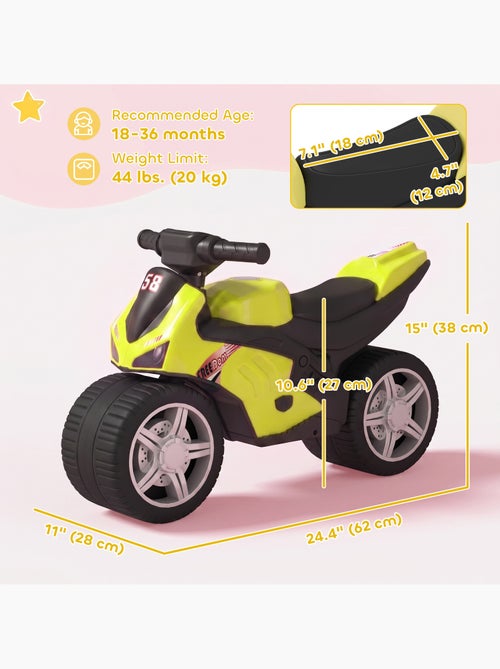 Draisienne moto de course larges roues effets sonores - Kiabi Draisienne moto de course larges roues effets sonores - Kiabi