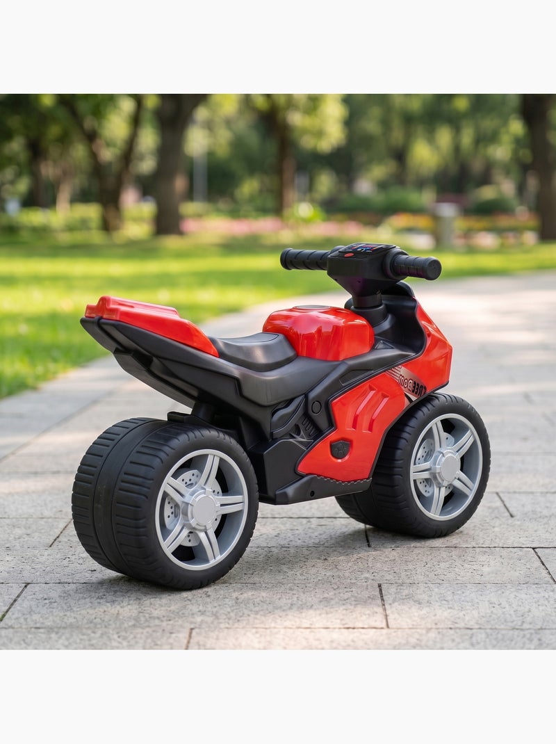 Draisienne moto de course larges roues effets sonores Rouge - Kiabi