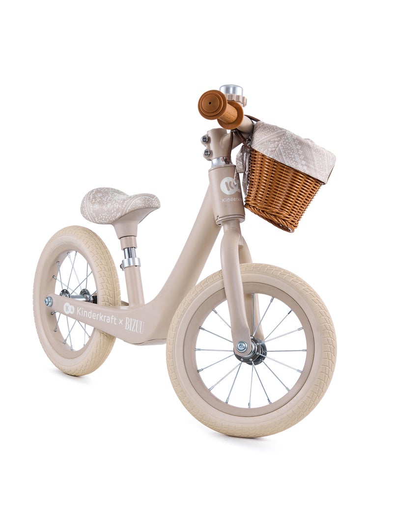 Draisienne retro avec panier et clochette Beige - Kiabi