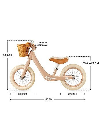 Draisienne retro avec panier et clochette