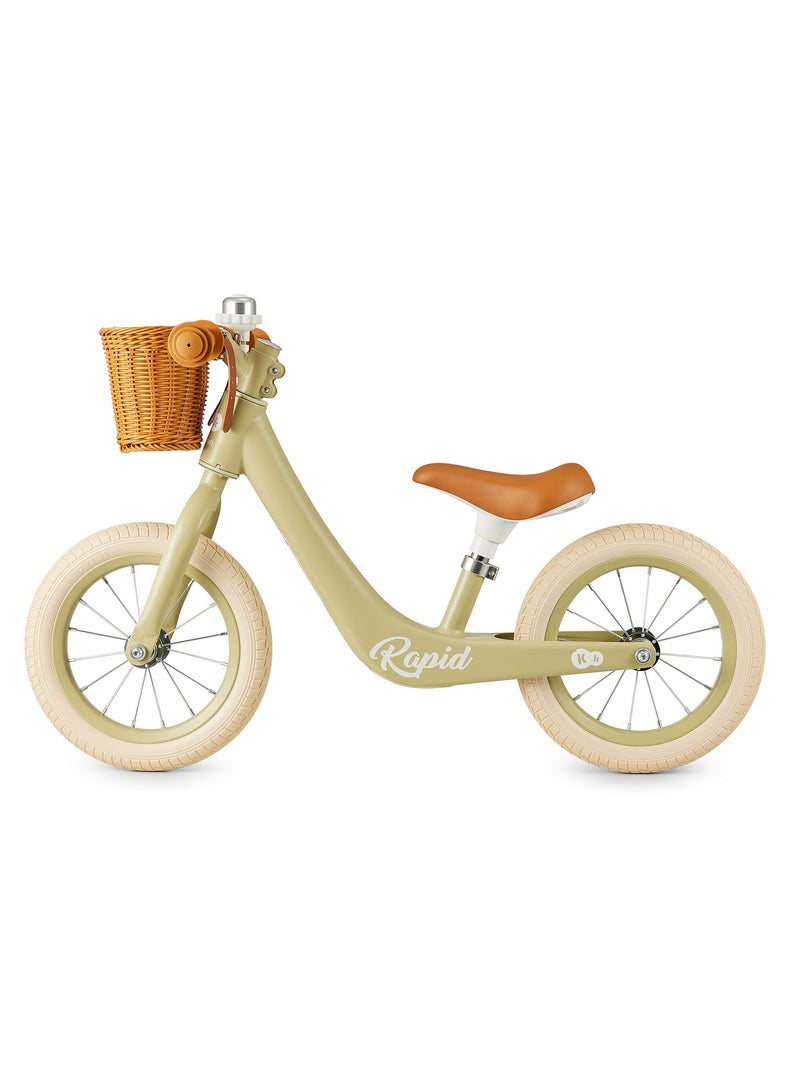 Draisienne retro avec panier et clochette Vert - Kiabi