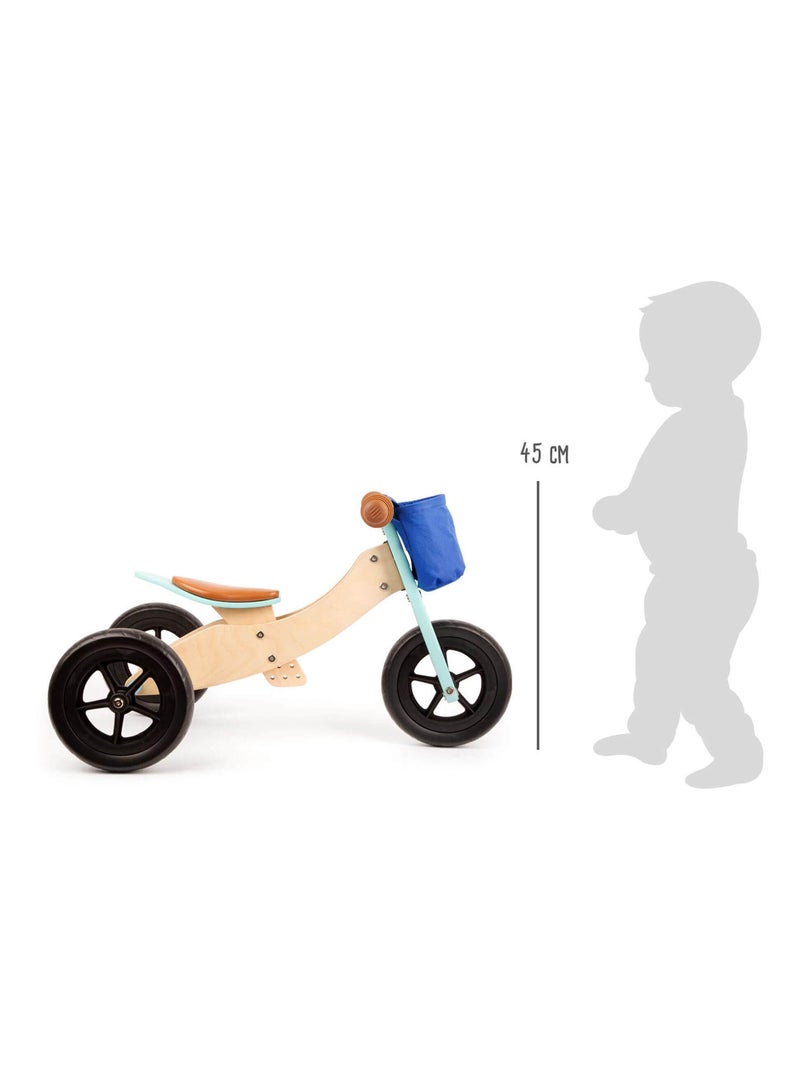 Draisienne Tricycle 2 en 1 Maxi Bleu - Kiabi
