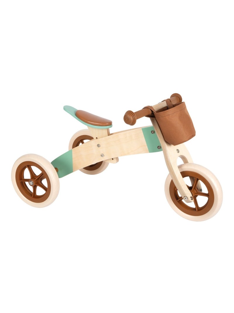 Draisienne Tricycle 2 en 1 Maxi Brun caramel Marron - Kiabi