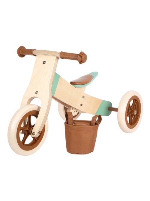 Draisienne Tricycle 2 en 1 Maxi Brun caramel - Kiabi