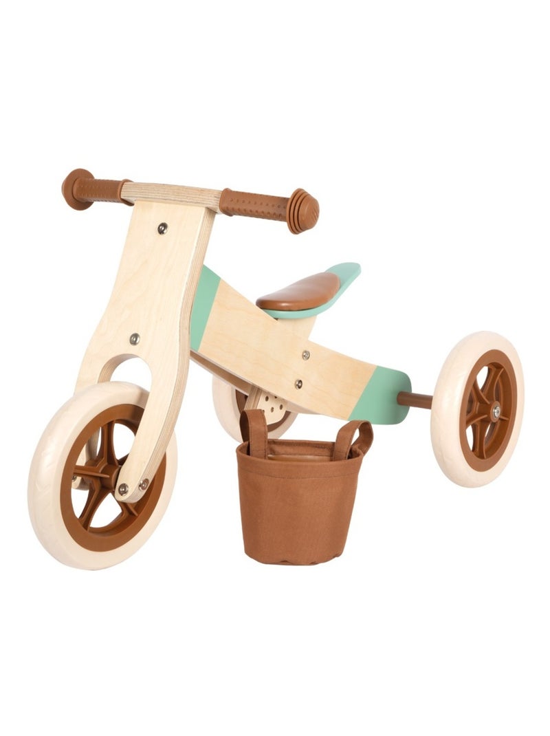 Draisienne Tricycle 2 en 1 Maxi Brun caramel Marron - Kiabi