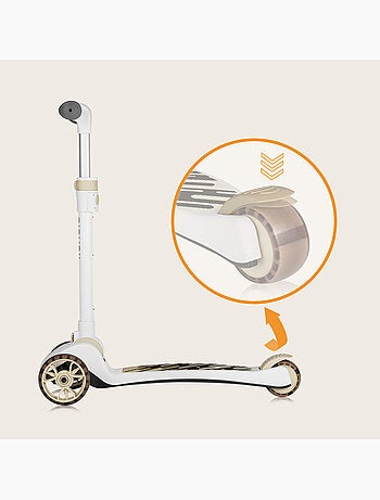 Draisienne trottinette et Casque LIONELO Franky - Roues éclairées - Jusqu’à 50 kg - Panier