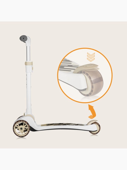 Draisienne trottinette et Casque LIONELO Franky - Roues éclairées - Jusqu’à 50 kg - Panier - Kiabi