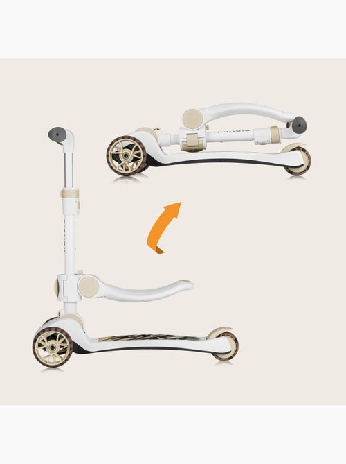 Draisienne trottinette et Casque LIONELO Franky - Roues éclairées - Jusqu’à 50 kg - Panier - Kiabi