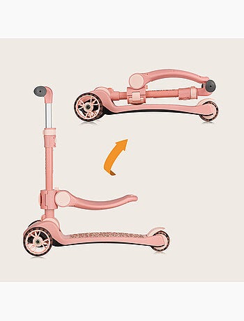 Draisienne trottinette et Casque LIONELO Franky - Roues éclairées - Jusqu’à 50 kg - Panier