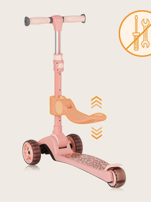 Draisienne trottinette et Casque LIONELO Franky - Roues éclairées - Jusqu’à 50 kg - Panier - Kiabi