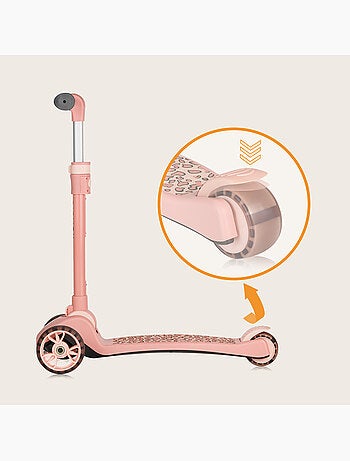 Draisienne trottinette evolutive LIONELO Franky - Roues éclairées - Jusqu’à 50 kg - Panier