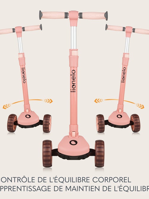 Draisienne trottinette evolutive LIONELO Franky - Roues éclairées - Jusqu’à 50 kg - Panier - Kiabi