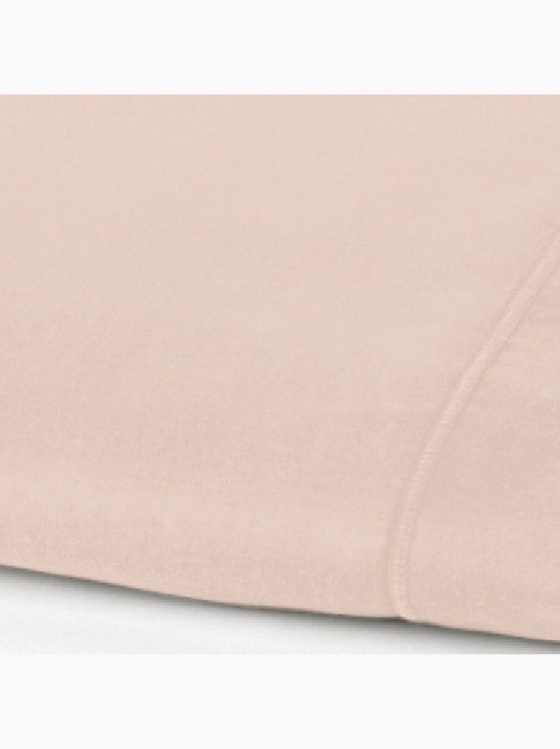 Drap 2 Pers 240x300 De Coton-bambou - Bambou Blanc Rose - Kiabi