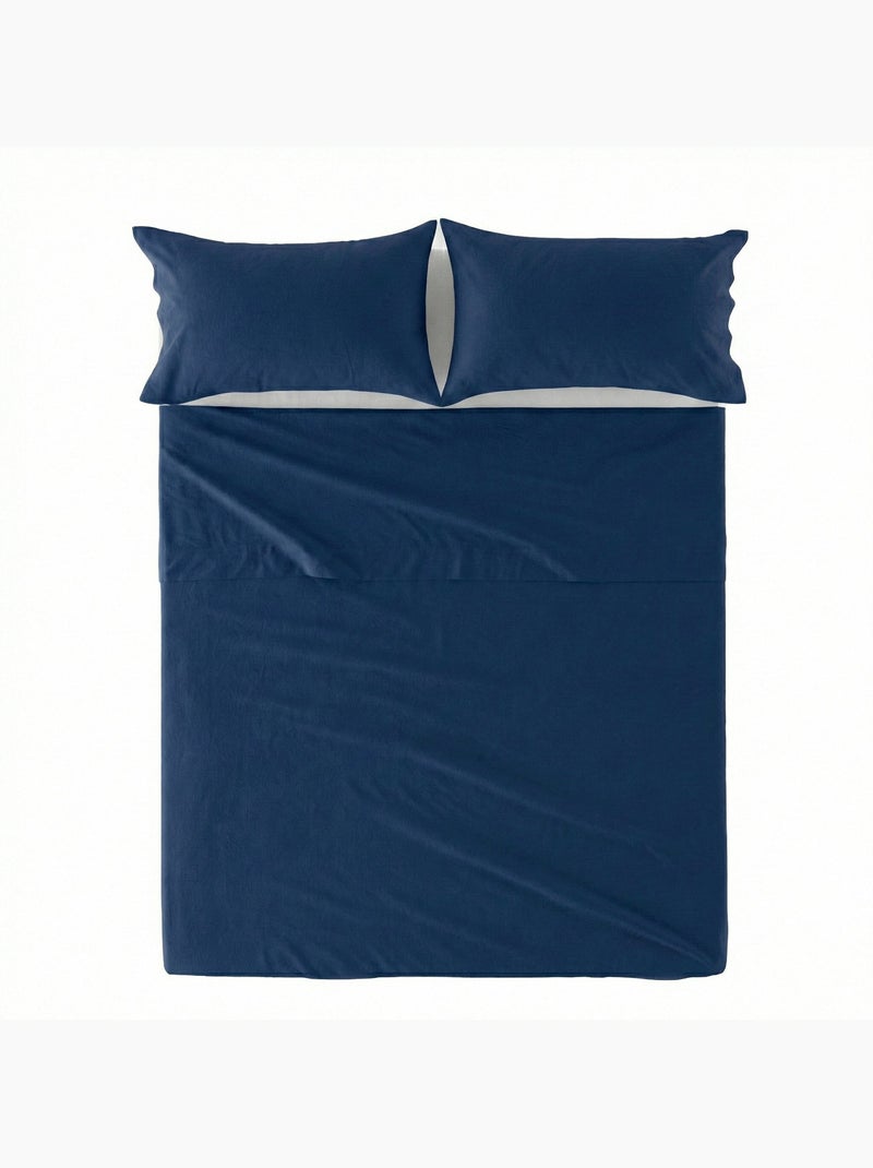 Drap Basic "Happyfriday" Bleu marine - Kiabi