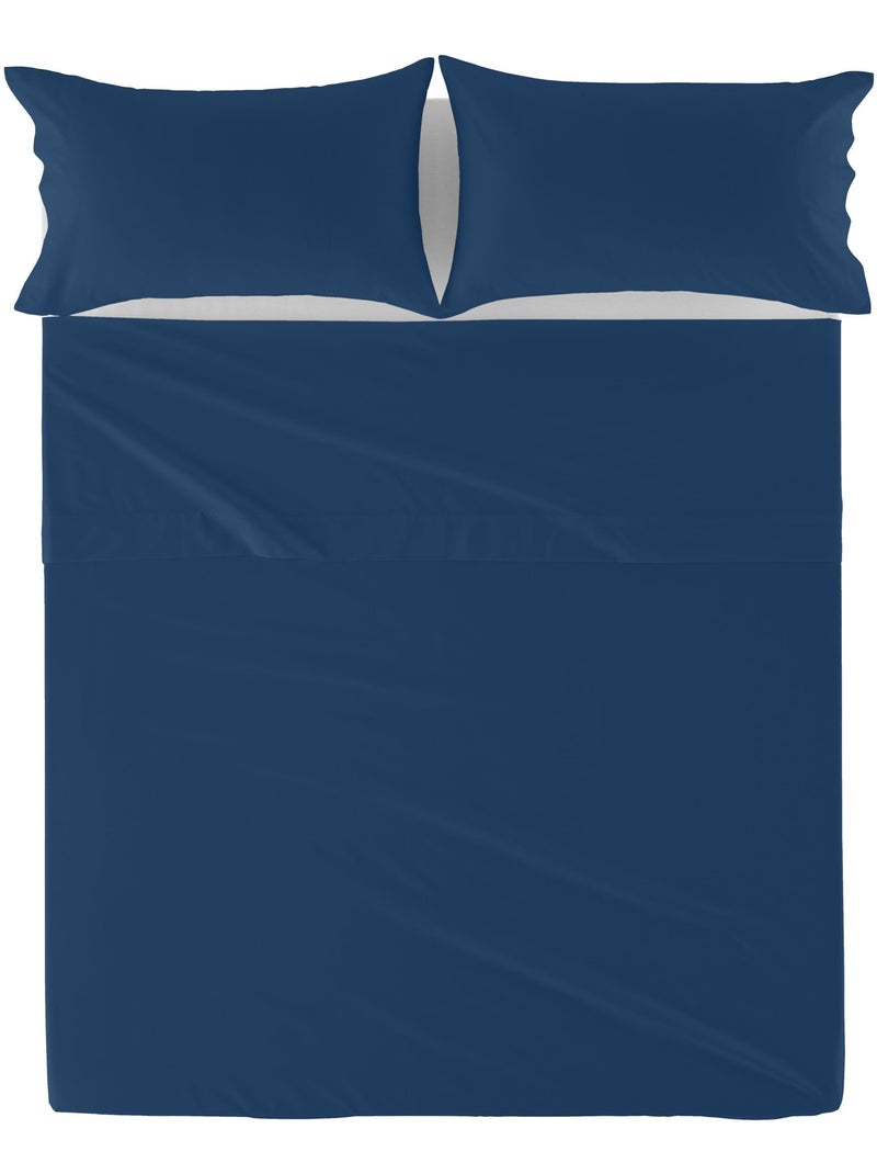 Drap Basic "Happyfriday" Bleu marine - Kiabi