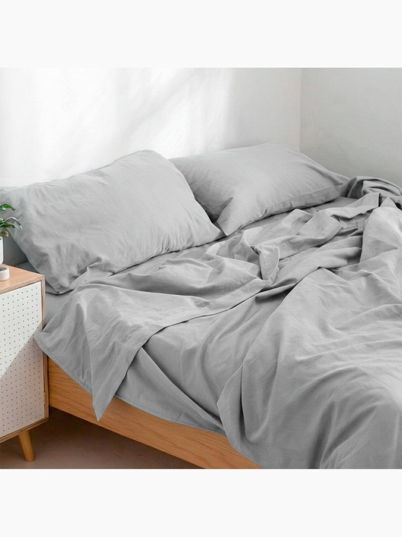 Drap Basic "Happyfriday" Gris - Kiabi