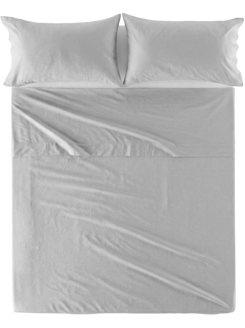 Drap Basic "Happyfriday" Gris - Kiabi