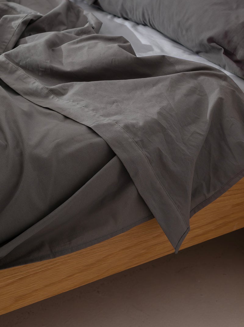 Drap Basic "Happyfriday" Gris foncé - Kiabi