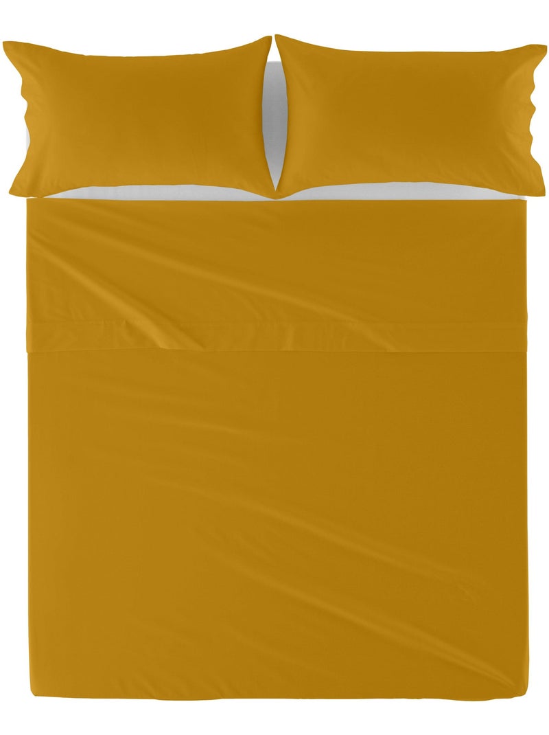 Drap Basic "Happyfriday" Moutarde - Kiabi