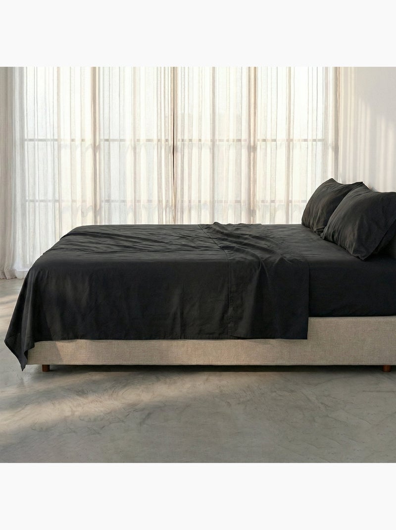 Drap Basic "Happyfriday" Noir - Kiabi