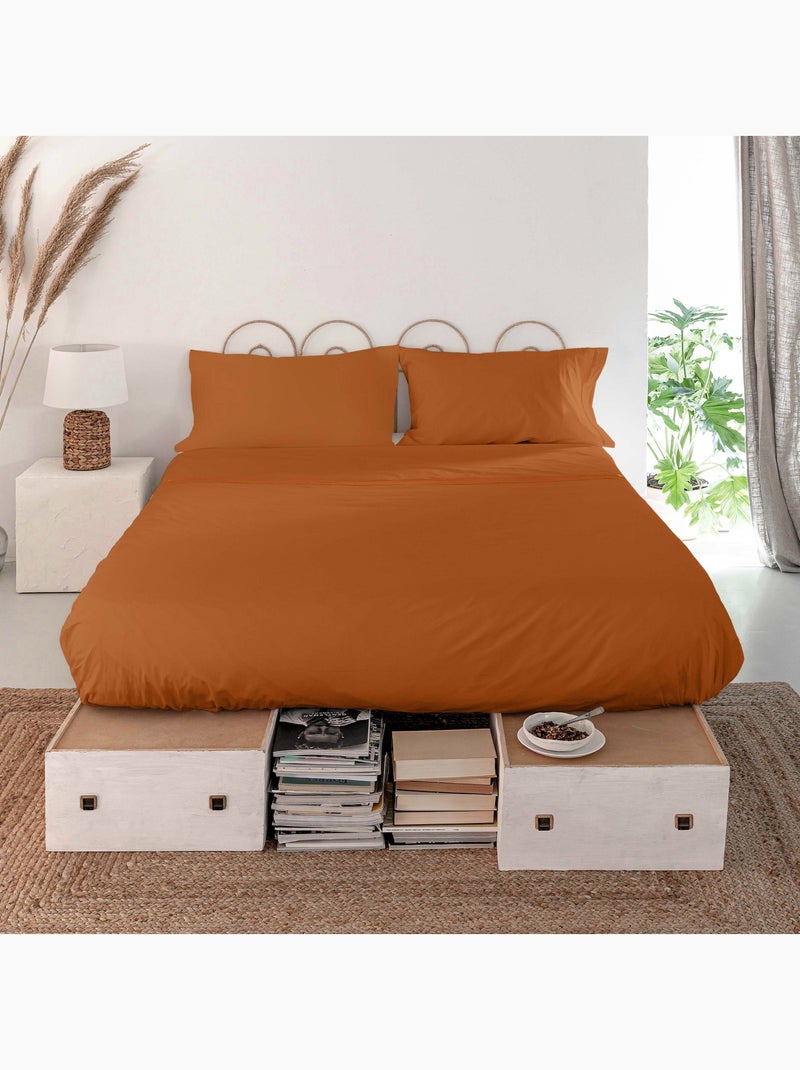 Drap Basic "Happyfriday" Terracotta - Kiabi