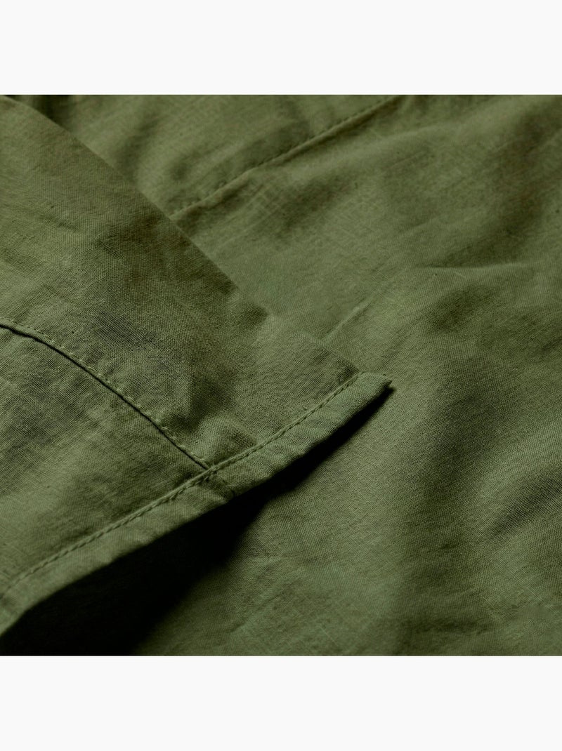 Drap Basic "Happyfriday" Vert olive - Kiabi