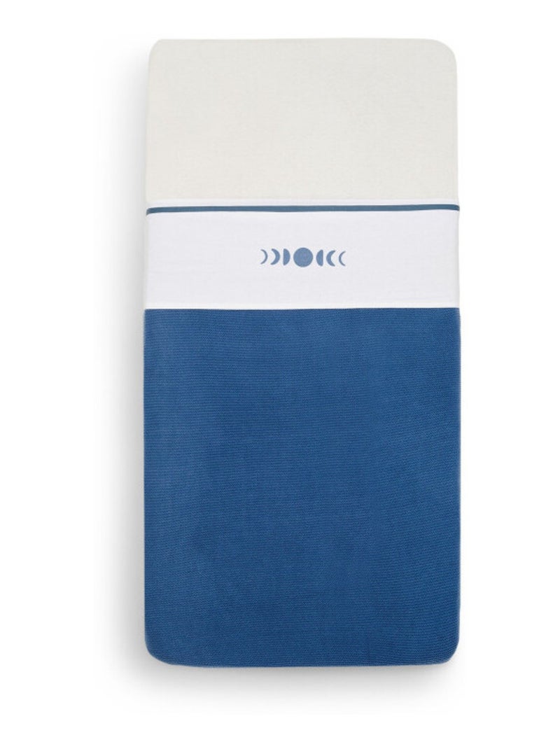 Drap berceau en coton Bleu - Kiabi