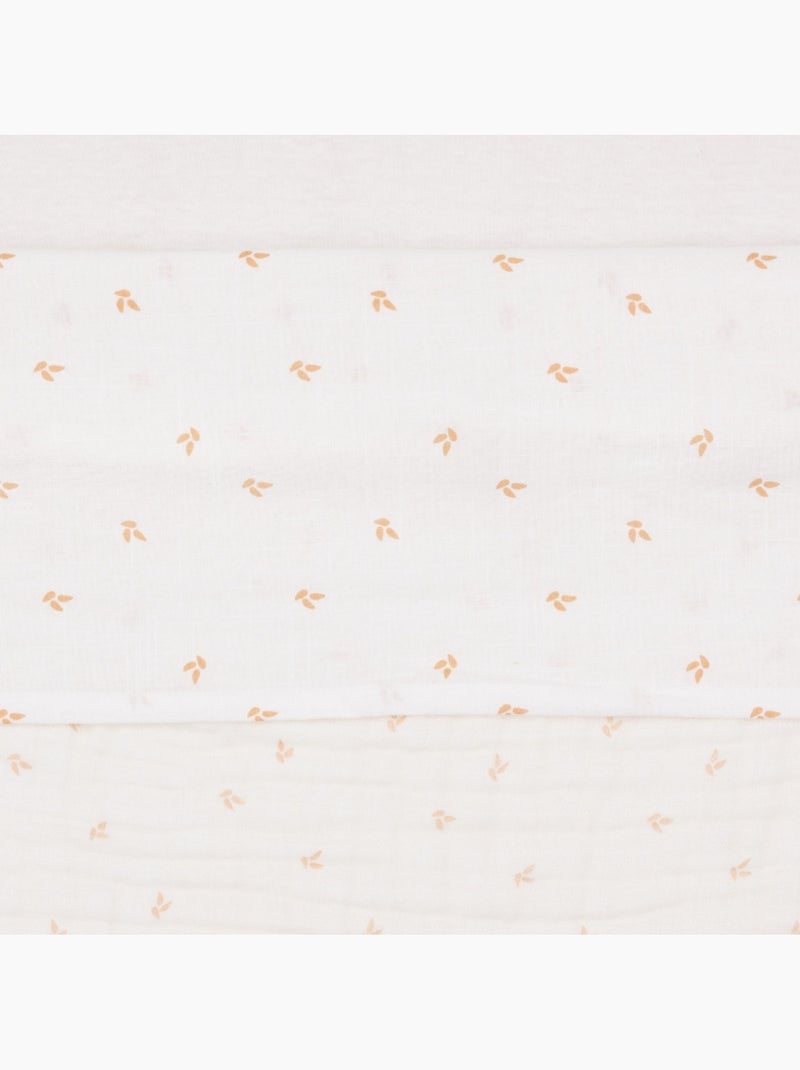 Drap berceau en coton Harvest Jollein Rose - Kiabi