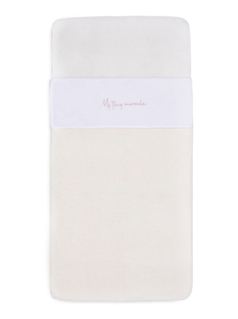 Drap berceau en coton Tiny Rose - Kiabi