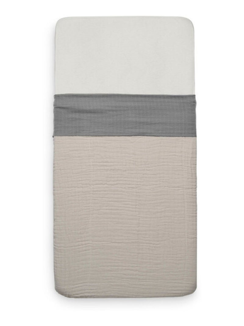 Drap berceau en coton Wrinkled Gris - Kiabi