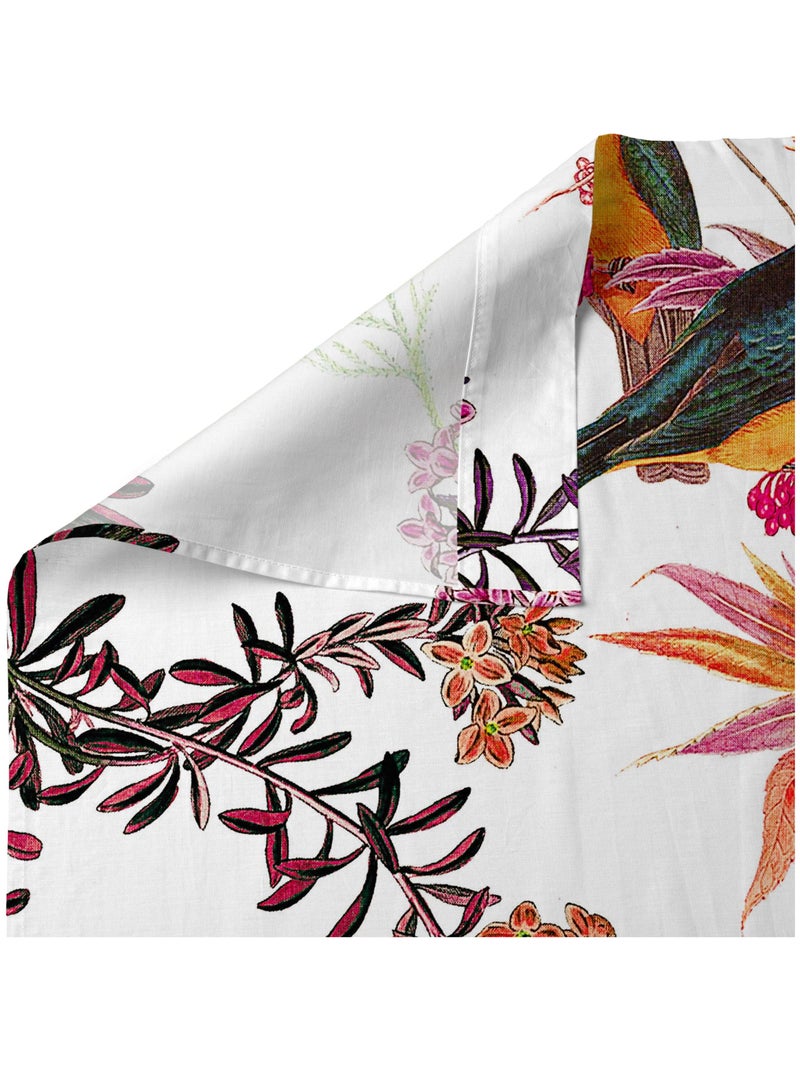 Drap Birds of paradise "Happyfriday" Blanc - Kiabi