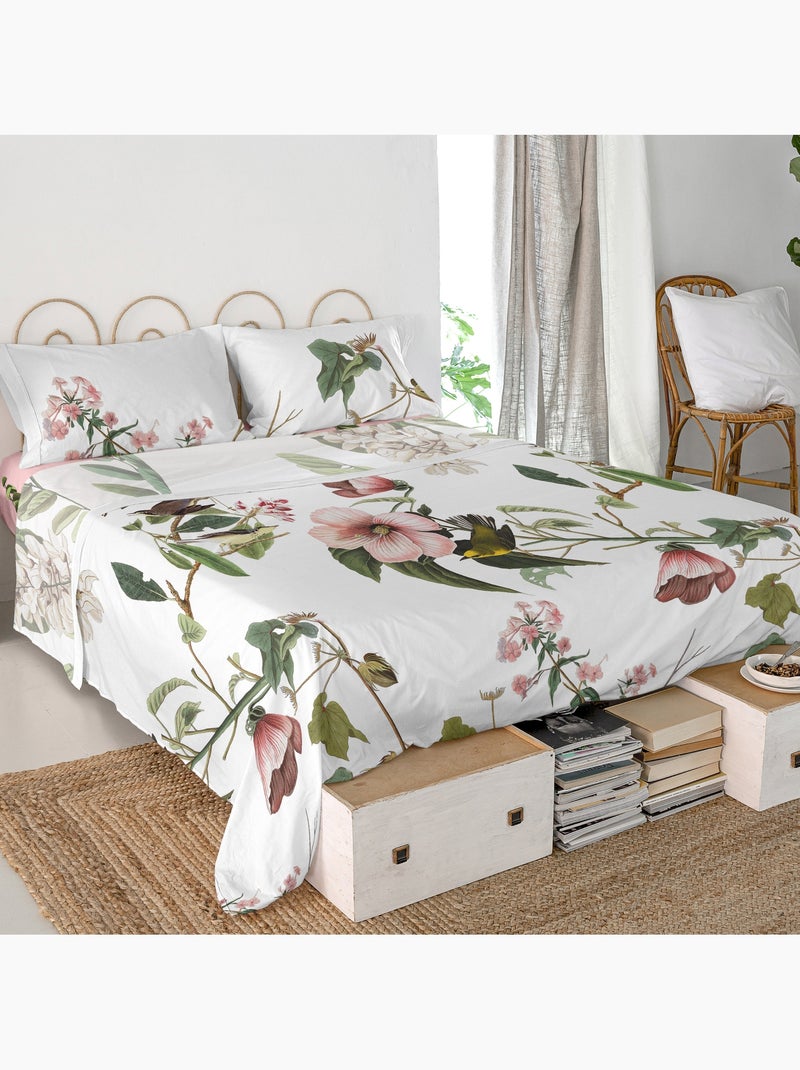 Drap Blooming "Happyfriday" Blanc - Kiabi