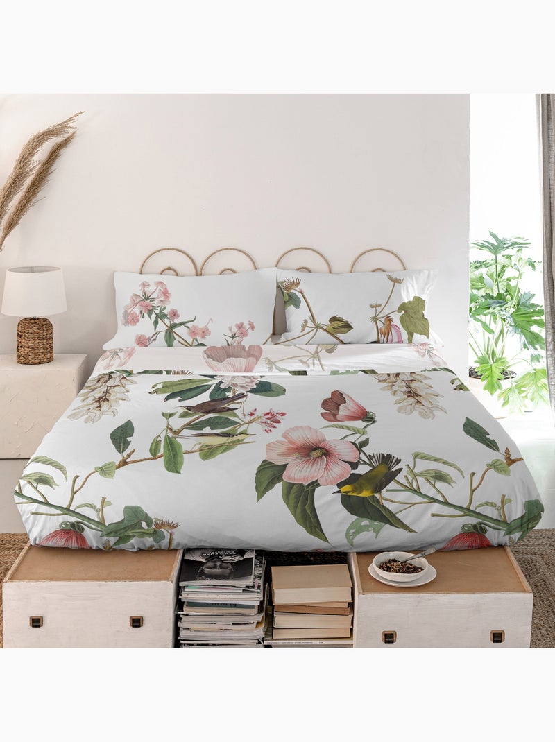 Drap Blooming "Happyfriday" Blanc - Kiabi