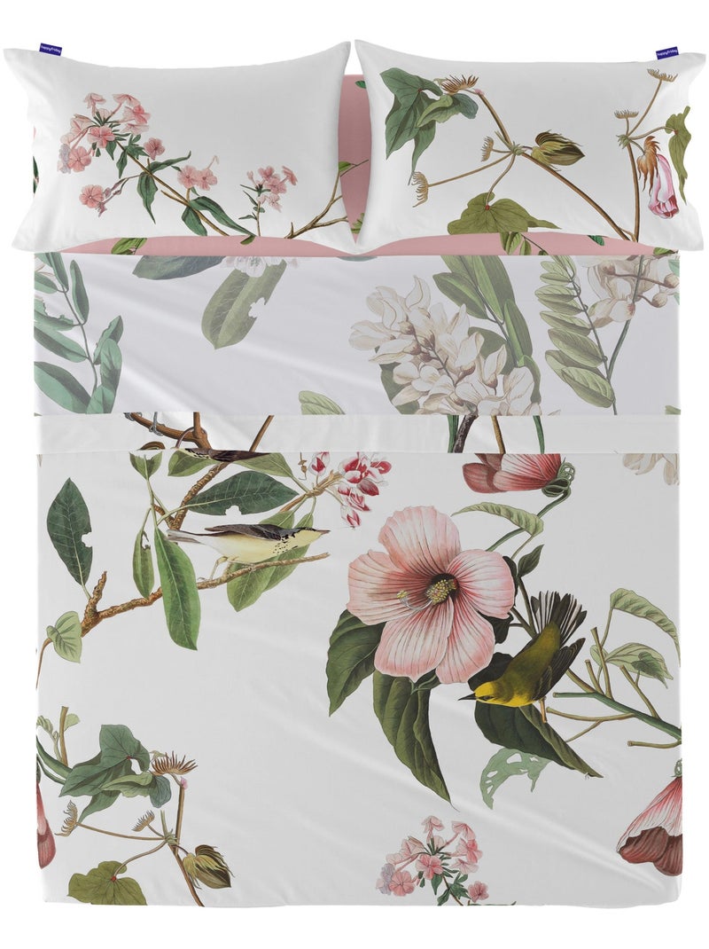 Drap Blooming "Happyfriday" Blanc - Kiabi