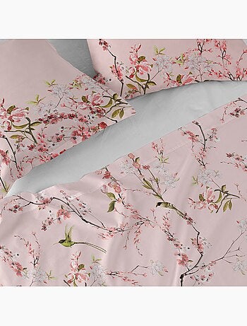 Drap Chinoiserie rose "Happyfriday