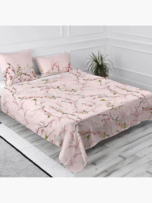 Drap Chinoiserie rose "Happyfriday" - Kiabi