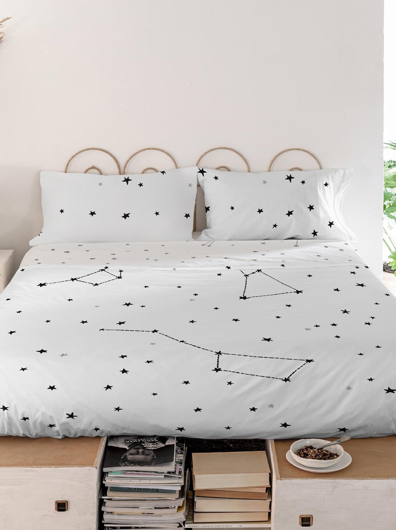 Drap Constellation "Happyfriday" Blanc - Kiabi